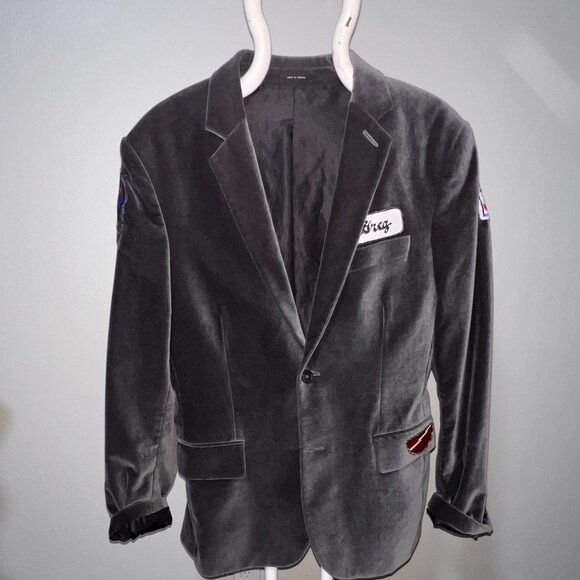Express crushed velvet jacket with flair - Picture 1 of 8